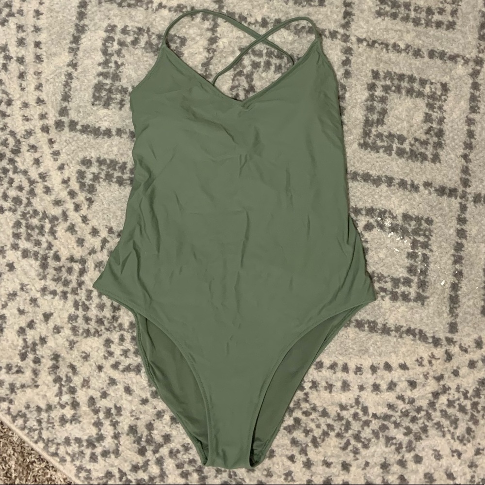 Aerie Strappy Back One Piece Swimsuit